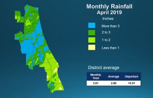 April 2019 Rainfall trends