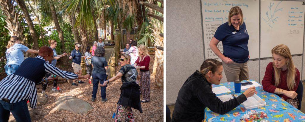 Teachers engage in hands-on activities and play-based lessons to explore new ways to integrate water education in their classrooms.