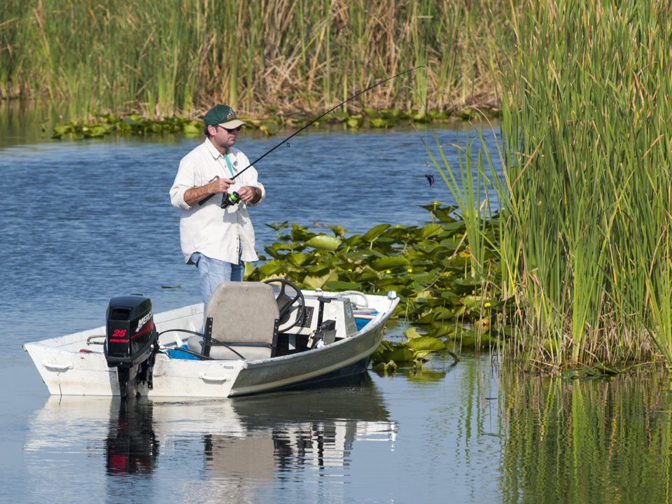 Fishing at Blue Cypress Conservation Area