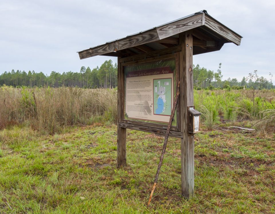 Newnans Lake Conservation Area North Tract kiosk