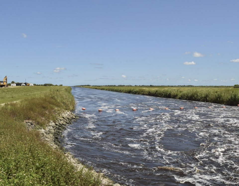 C-54 canal on the border of Brevard and Indian River counties