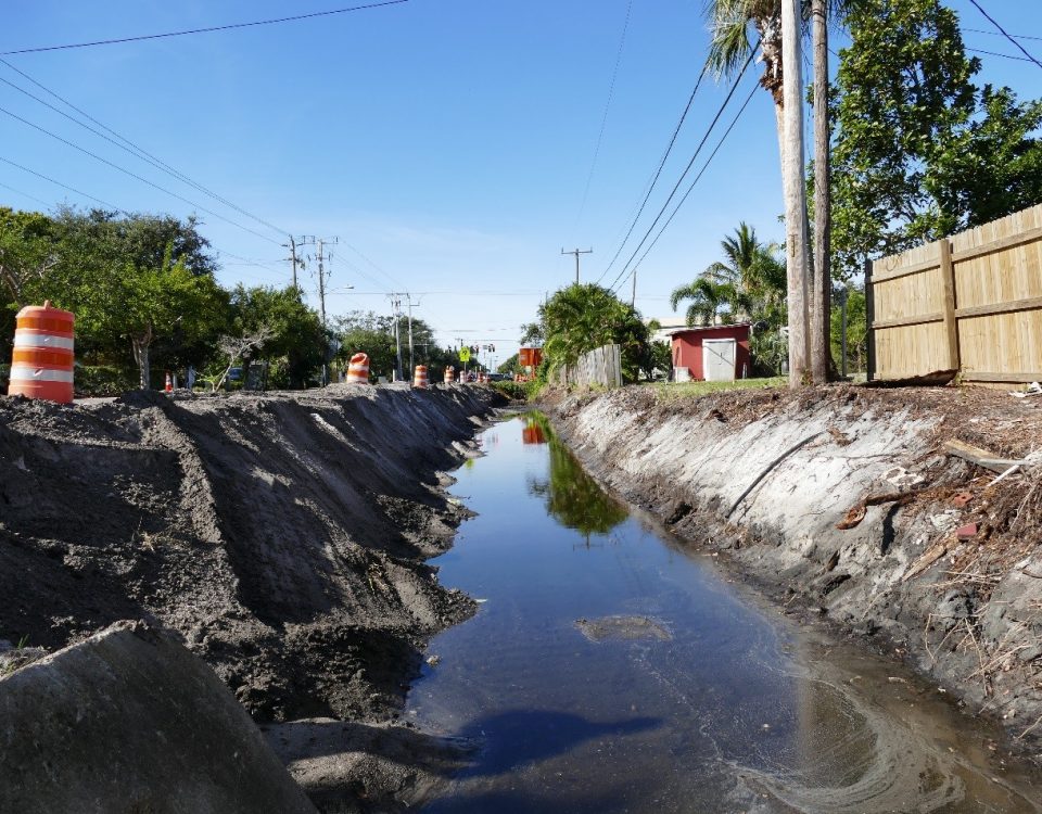 Construction of a cost-share project in Merrit Island