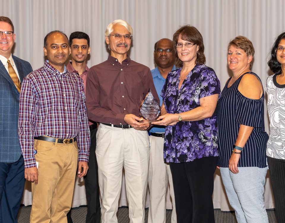 District IT department receiving an award