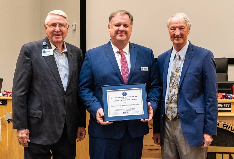 Mike Register accepting an award