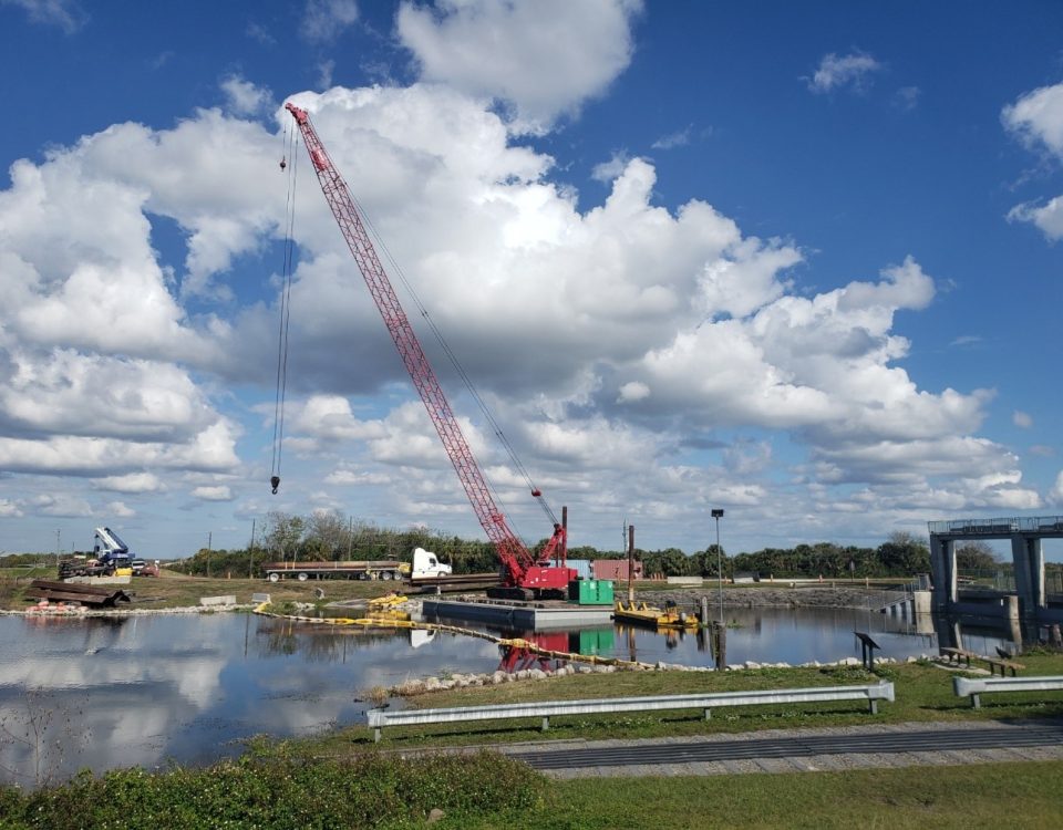 Construction of an airboat ramp