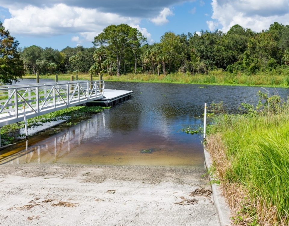 Boat ramp on Lake Apopka North Shore