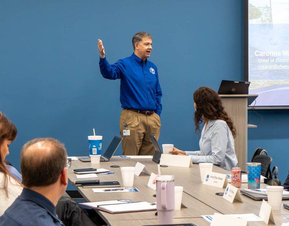 Tom Frick giving a presentation