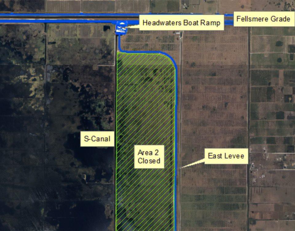 Map of Fellsmere Water Management Area Headwaters Lake